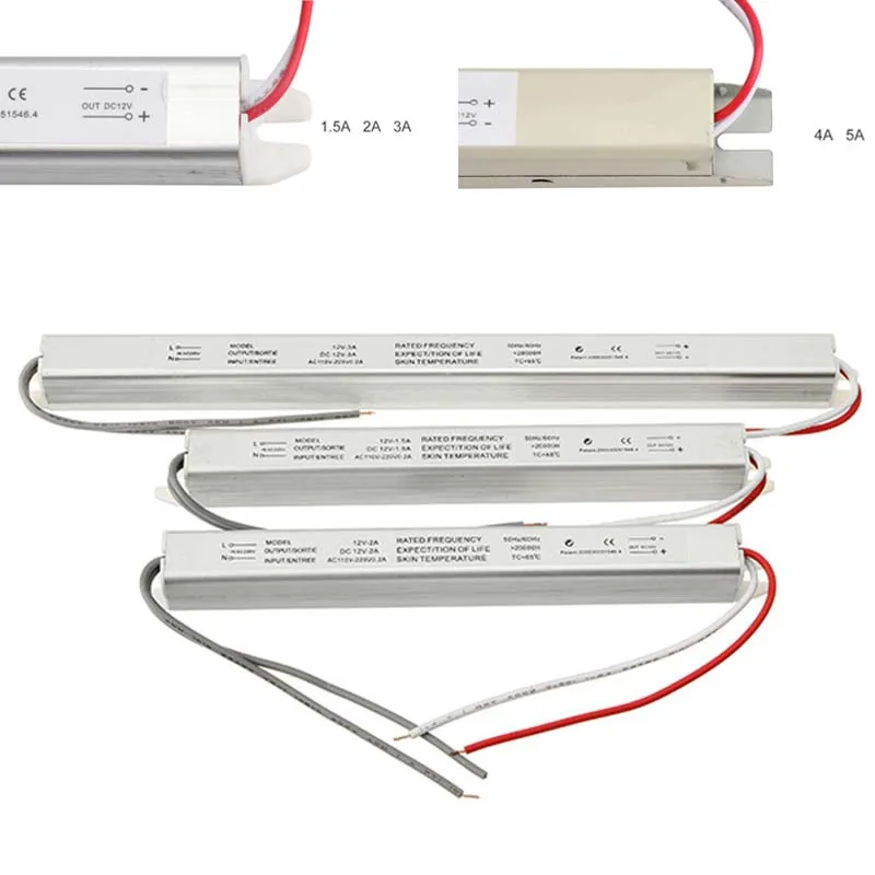 Светодиодный питания для ных лент ультратонкий трансформатор освещения 220 В