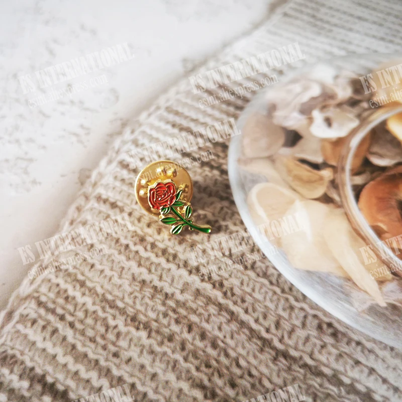 Оптом масонские значок булавки на лацканы масон вольный каменщик BLM61 роза цветок