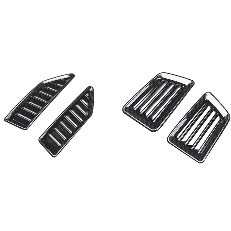 

4 шт., накладки на решетку вентиляционного отверстия из углеродного волокна для Ford Ranger / Everest 2015-2021
