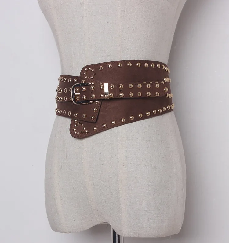 Винтажный кожаный пояс в стиле стимпанк кольцо средневековом ренессанс