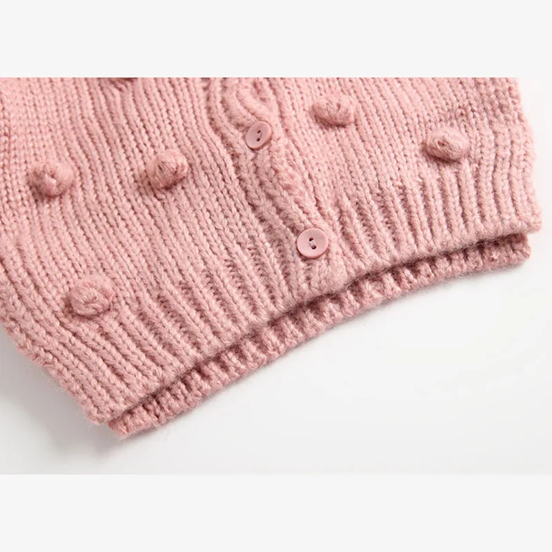 

New 2020 Autumn Winter Baby Girls Knitting Cardigans Coat Kids Sweater Cotton Girls Sweaters Single Fashion Brand Girls Clothing
