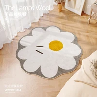 round flower carpet modern living room lovely decoration non slip bedroom floor mat