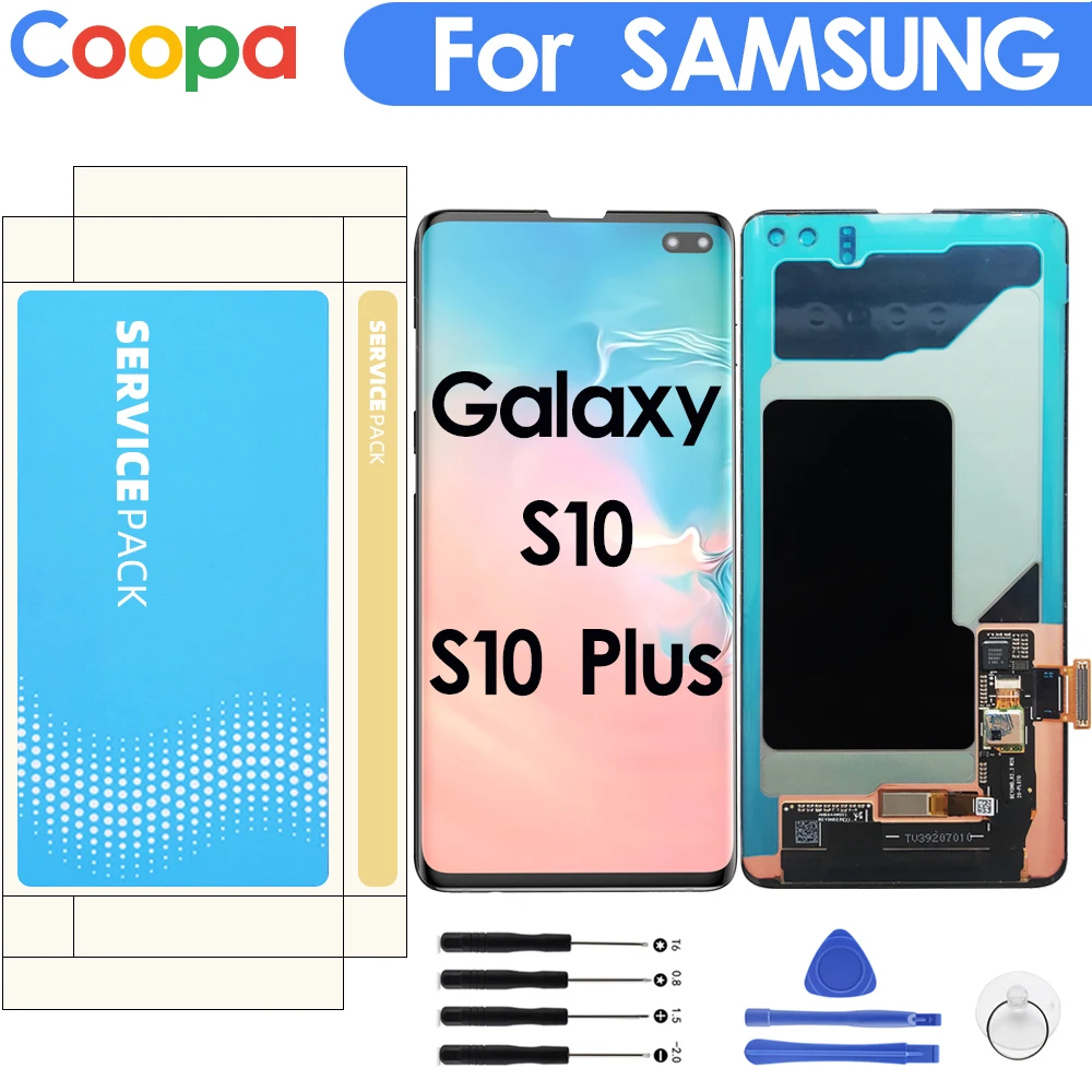 AMOLED ЖК дисплей 6 1 дюйма для SAMSUNG S10 G9730 дигитайзер сенсорного экрана Galaxy Plus с рамкой