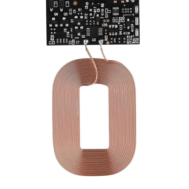 DIY Qi стандарт беспроводной зарядки катушки модуль приемника печатной платы 5 В 1A
