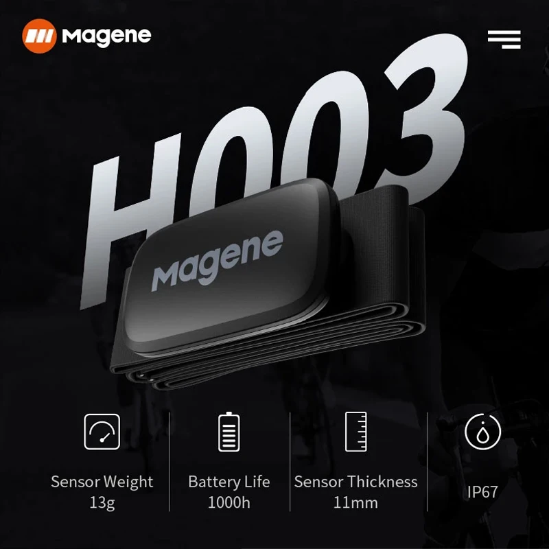 Пульсометр Magene H003 Bluetooth 4 0 ANT совместим с GARMIN Bryton IGPSPORT монитор для бега велоспорта |