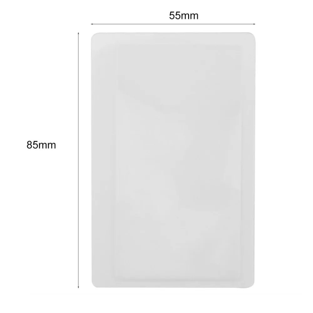 

ACEHE Portable Pocket 3x Magnifier Credit Card Size Magnification Tool Transparent Magnifying Glasses Magnifying Lens For Read