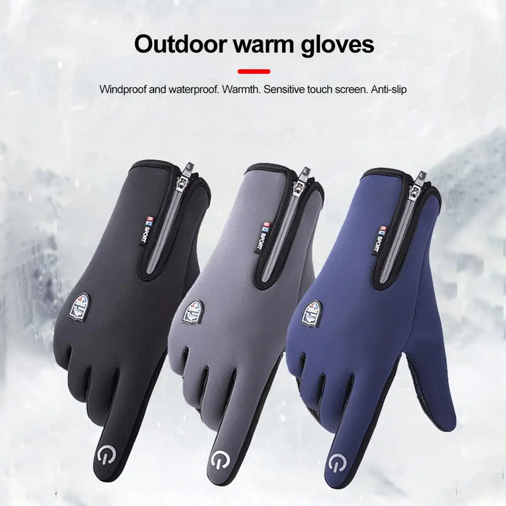 

Перчатки с сенсорным экраном, Снежная ветрозащитная перчатка для езды на мотоцикле, пешего туризма, альпинизма, кемпинга, работы, спорта