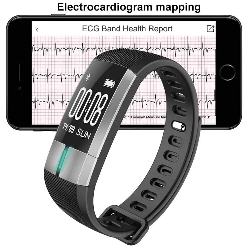 G20 Смарт часы ЭКГ PPG мониторинг в реальном времени артериальное давление Браслет