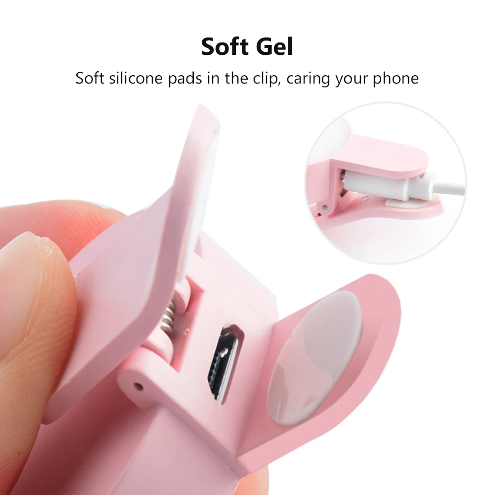 

2020 New Rechargeable 9leds Phone Light Portable Celular Selfie LED Ring Light 3 Level Brightness For Iphone 11 7 8 Plus Samsung