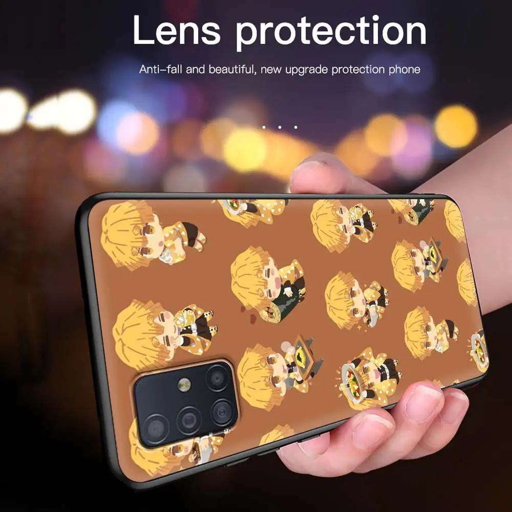 

Anime Cartoon Demon Blade Case For Samsung Galaxy A51 A71 A21s A31 A12 A72 5G A21 EU A52 4G A41 A11 Black Soft Phone Coque Capas