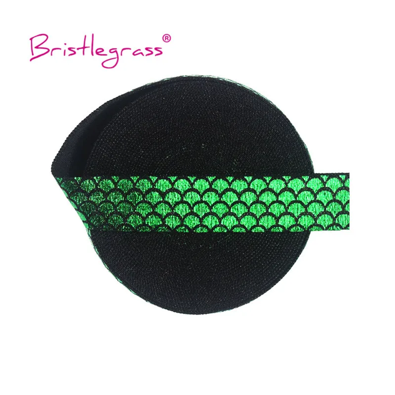 BRISTLEGRASS оптовая продажа 50 ярдов 5/8 &quot15 мм золото Русалочка весы фольга печать