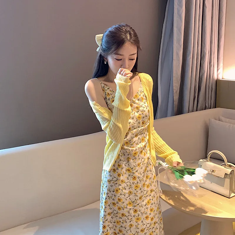 

Female dress, Korean version dress, Spring and summer new style, Fashion slim, Show thin foreign style, Reduce the age of floral