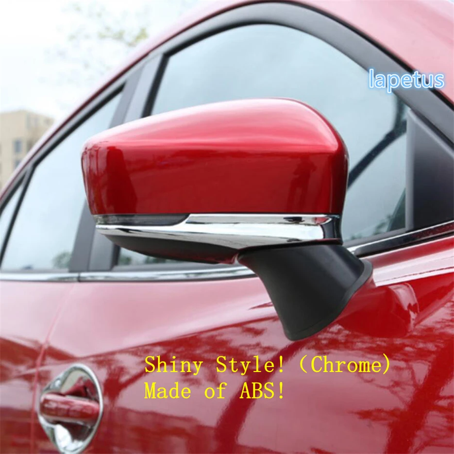 

Lapetus Outside Door Rearview Mirror Strip Decoration Frame Cover Trim 2 Pcs Fit For Mazda 3 AXELA Sedan Hatchback 2017 2018 ABS