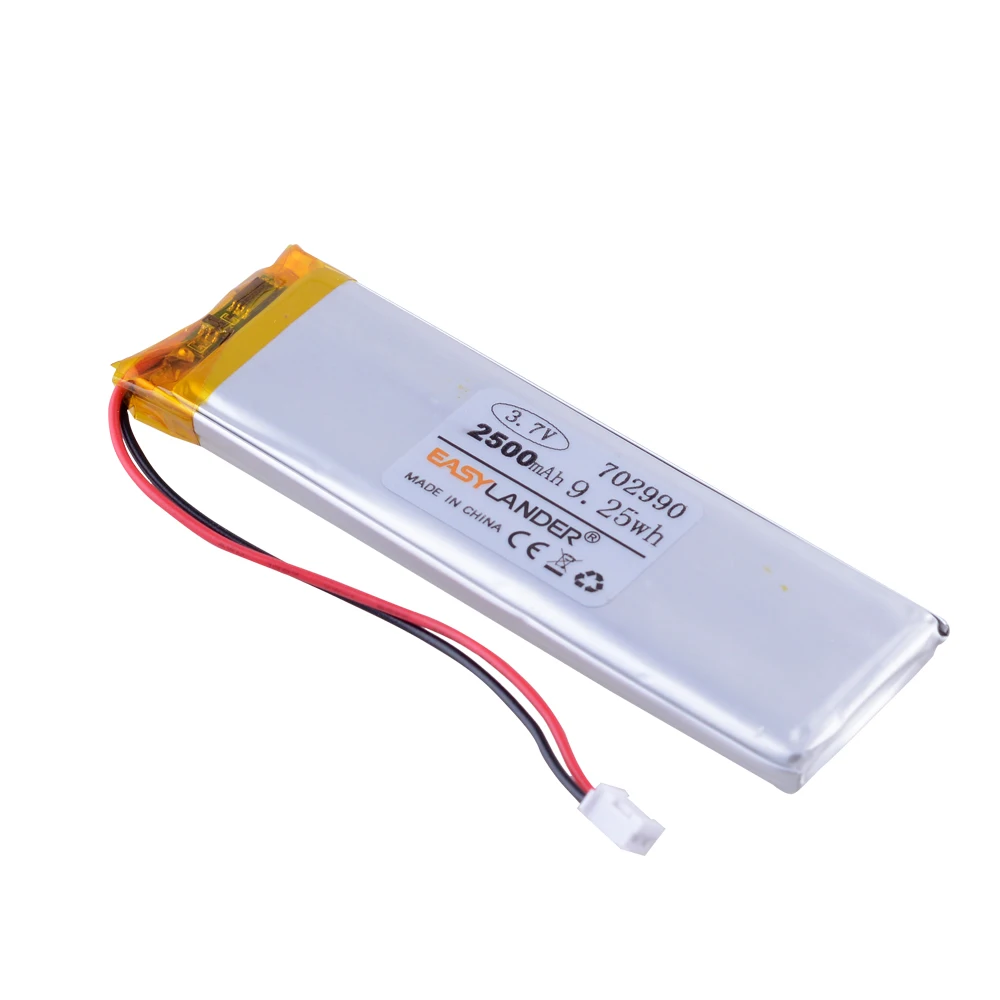 Фото 702990 3,7 V 2500mAh перезаряжаемый литий-полимерный аккумулятор для GPS Bluetooth спикера DIY PAD Power Bank Tablet PC навигация 703090 №4