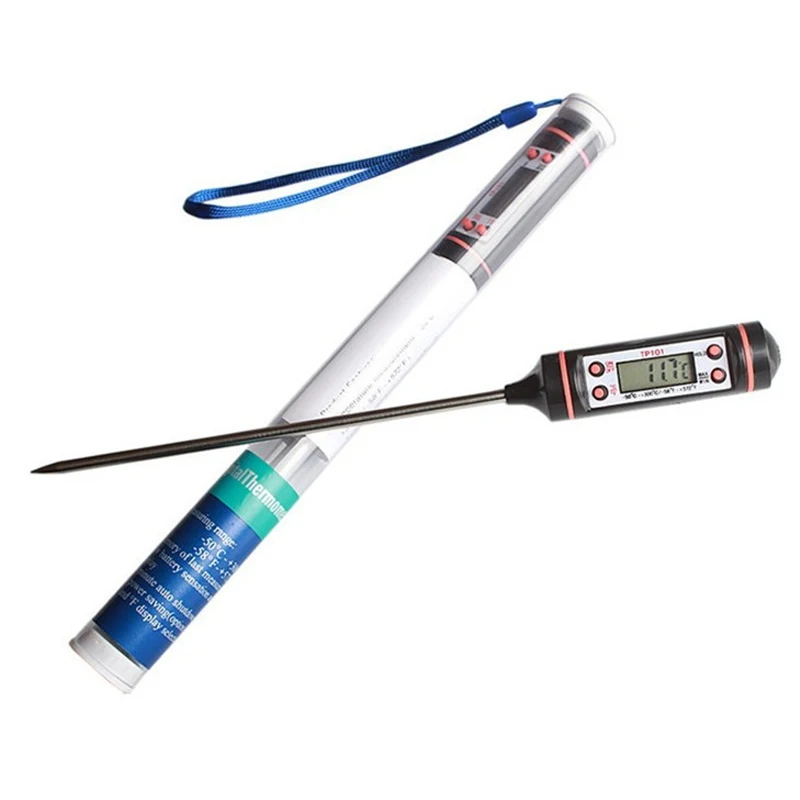 

Цифровой пищевой термометр, кухонный прибор для измерения температуры, для мяса, торта, сладостей, фри, гриля, столовой, духовки, с длинным щу...