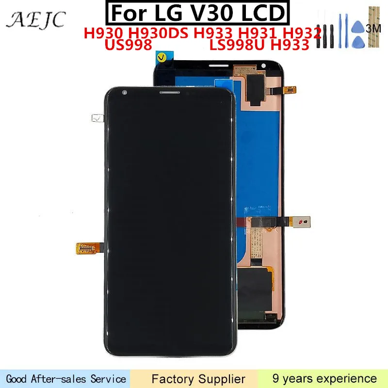 6 &quotдля LG V30 H932 US998 LS998U H933 ЖК-дисплей с сенсорным экраном дигитайзер сборка Замена