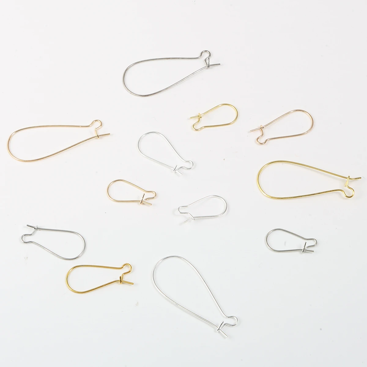 100 шт. серебряные/Золотые/Родиевые металлические зажимы для сережек гвоздиков