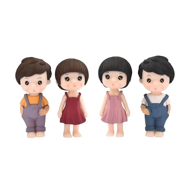 

1 Pair Little Lovers Miniature Landscape DIY Ornament Home Garden Dollhouse Decor Lovers Couples Ornament Christmas Gift