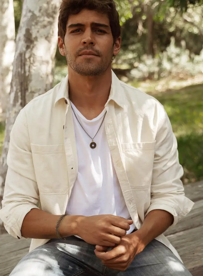 Индивидуальный мужской браслет в виде рыбьей кости обруч бедра камня Винтажные