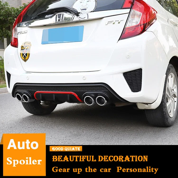 Для Honda Jazz GK5 подходит задний спойлер 2014 2015 2016 2017 хэтчбек бампер диффузор