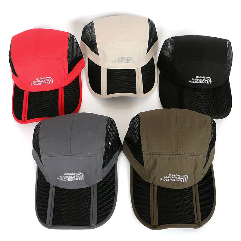 Быстросохнущая уличная Складная сетчатая Кепка мужская летняя 2022 армейская