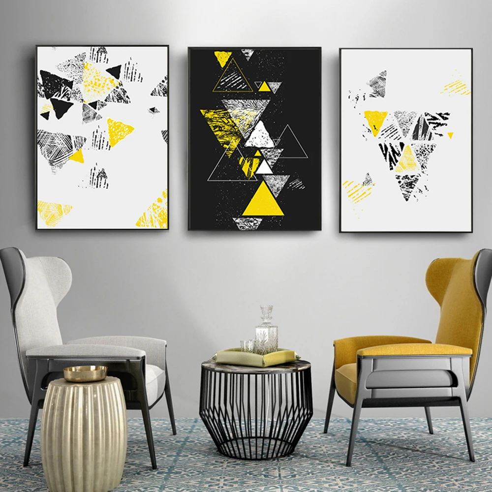 Абстрактные геометрические формы настенные художественные картины на холсте