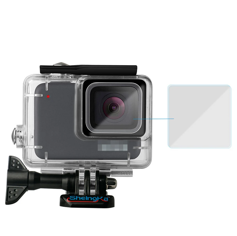 

Waterproof Diving Protect Housing Shell Case Cover For GoPro Hero 7 Silver/White Camera