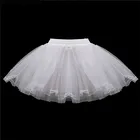 NIXUANYUAN, 2022 г., недорогой подъюбник, женское белое 3-слойное Тюлевое платье с кружевными краями, без косточек, с цветочным рисунком, детское платье