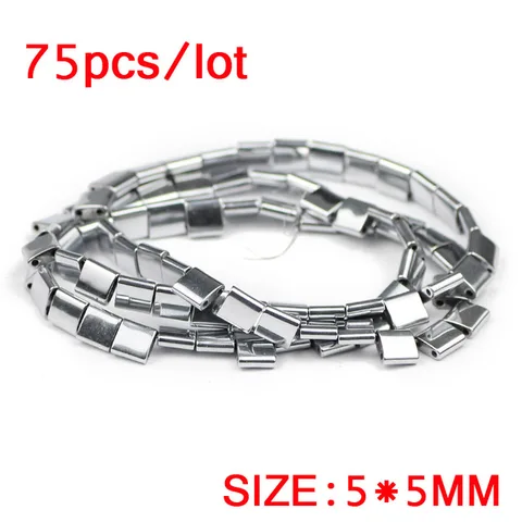 HGKLBB гематитовые бусины 5x5 мм