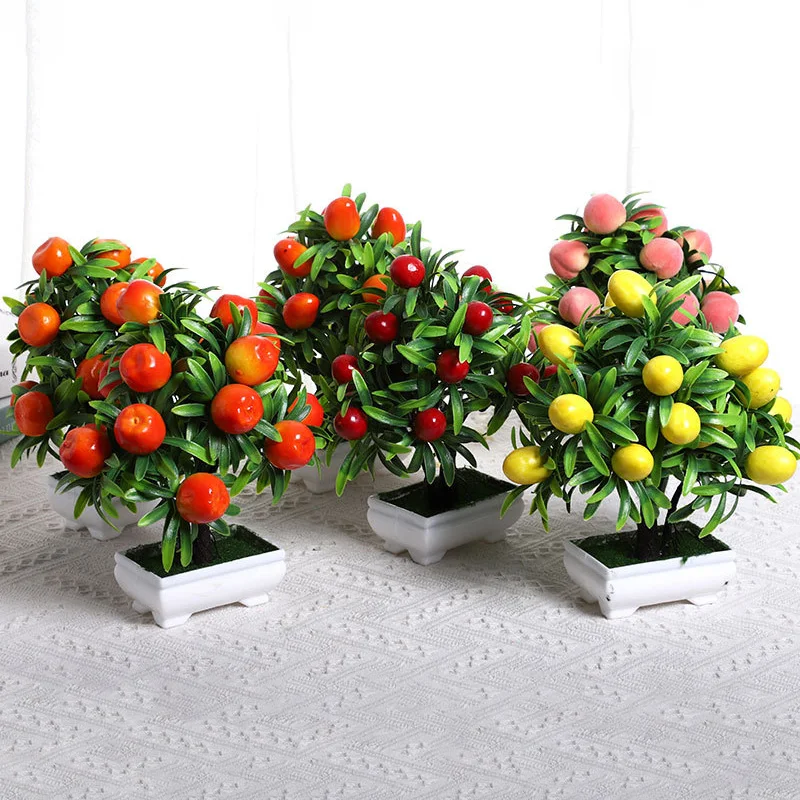 

Artificial Lemon Plants Potted Fake Plants, Flowers, Party And Garden Decoration Living Rooms Balconies Home Decoration XY12