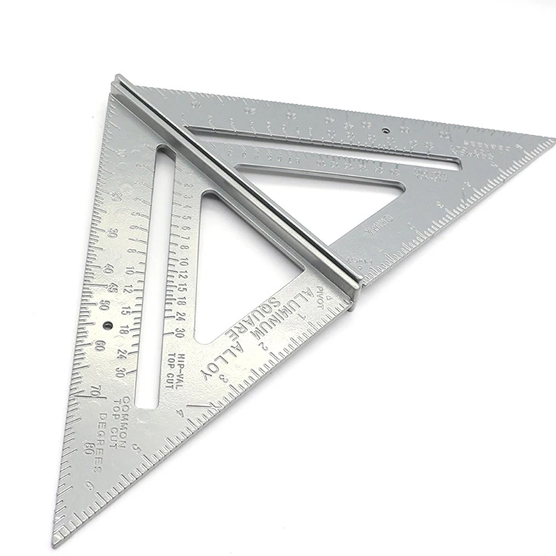 

Measurement Tool Triangle Square Ruler Aluminum Alloy Speed Protractor Miter