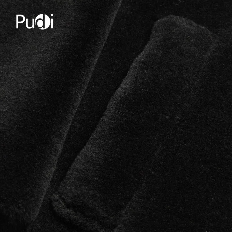 PUDI мужское зимнее пальто новая мода натуральная шерсть куртки отложной норковый меховой воротник Осень Зима Повседневная Верхняя одежда MT825