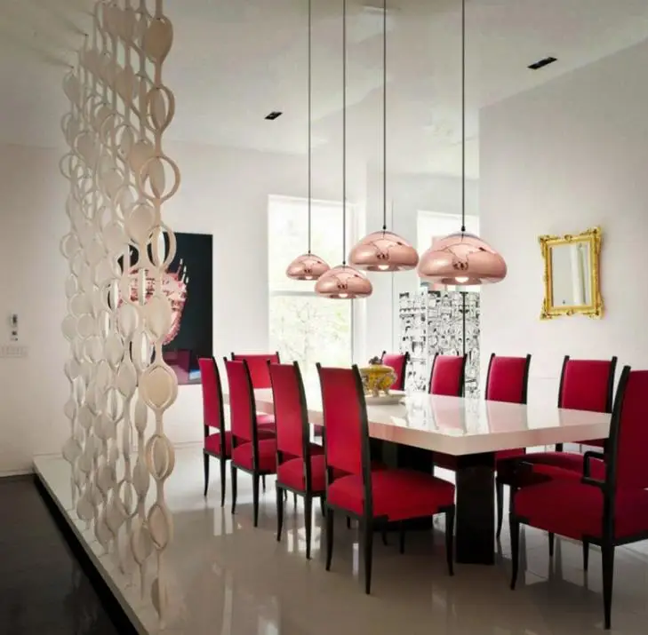 Современный стеклянный подвесной светильник с покрытием Подвесная лампа для