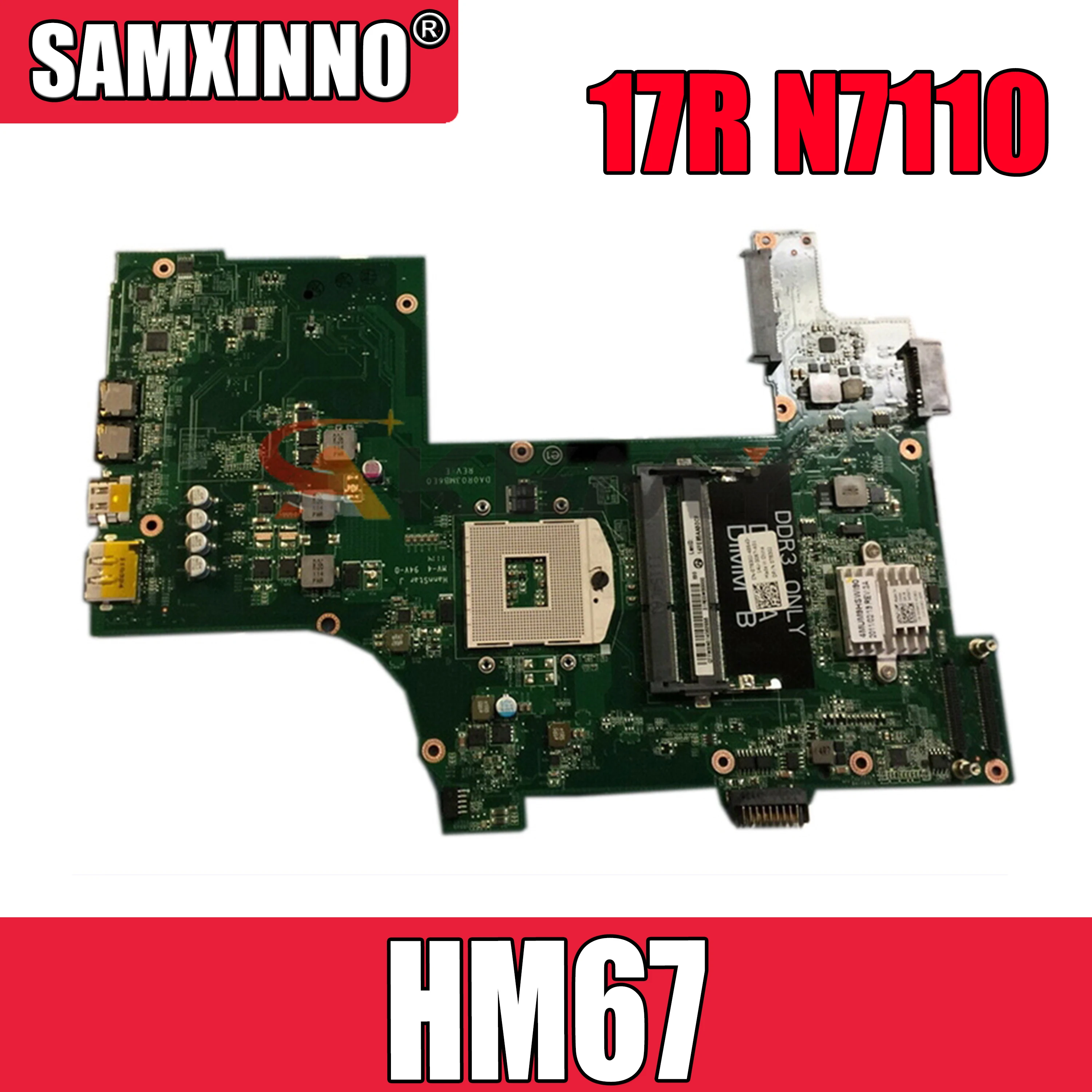 

Original Laptop motherboard For DELL Insprion 17R N7110 HM67 Mainboard CN-07830J 07830J 7830J DA0R03MB6E0 31R03MB0000
