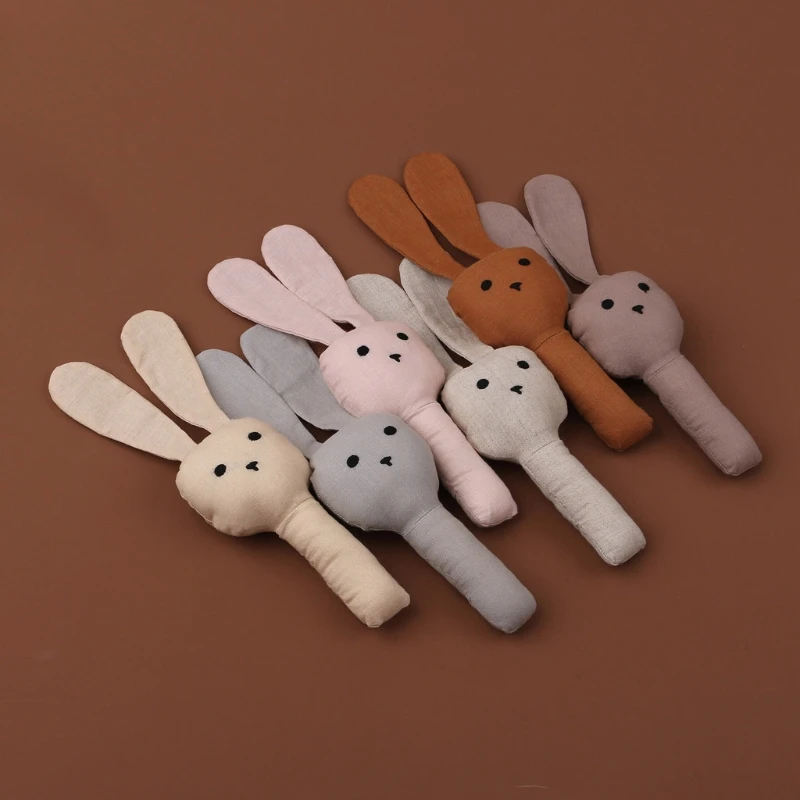 

Baby Hand Bells Rattles Soft Plush Shaking Toys Newborn Early Educational Toy
