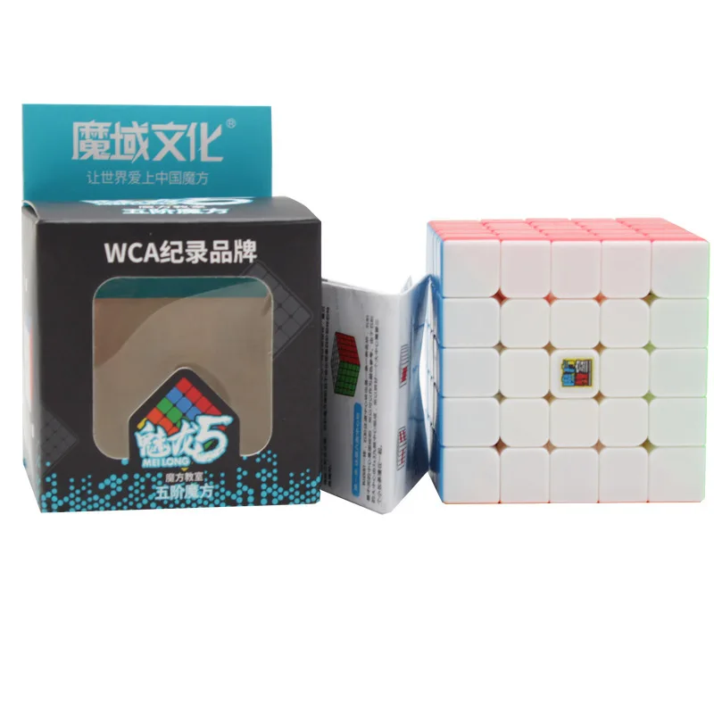 

MoYu Cubing Classroom Meilong 5x5x5 Magic Speed Cube Stickerless 5x5 Professional Puzzle Cubes Educational Toys for Children