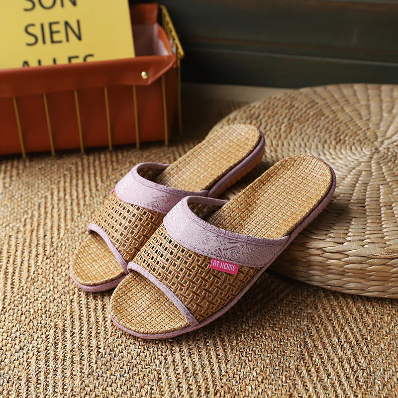 Шлепанцы мужские/женские из ткани Бамбук дышащие сандалии на платформе