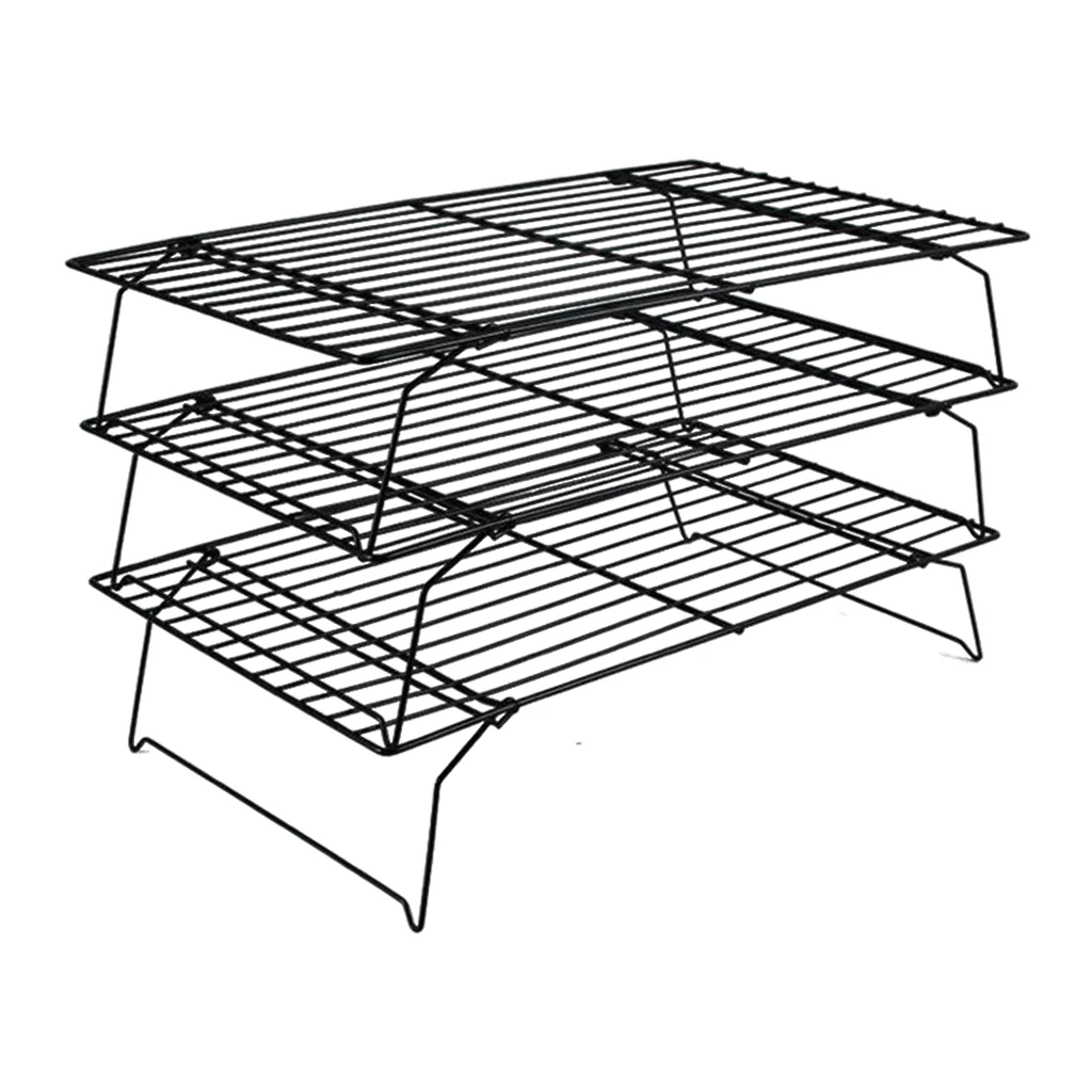 3 Tier Collapsible Cooling Tray Baking Biscuit Rack for Home Kitchen Space | Дом и сад