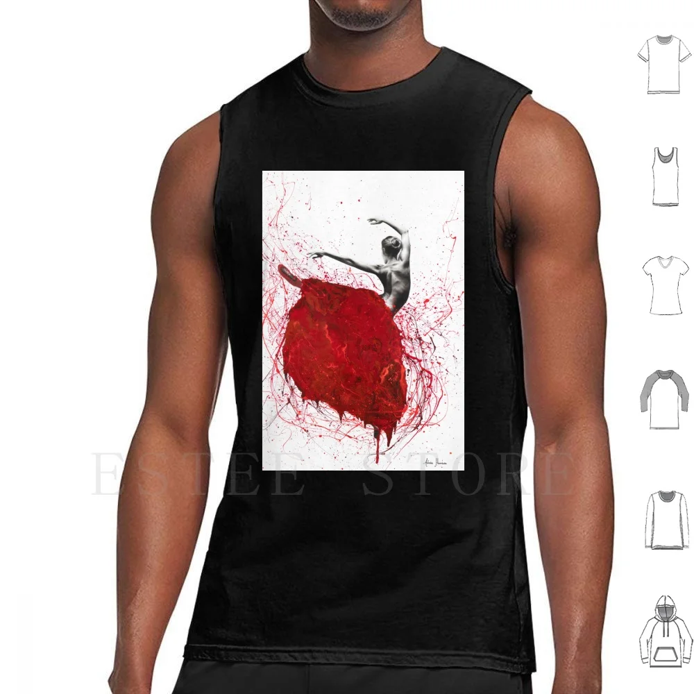 Red Opal Dance Tank Tops Vest Ready To Hang Ashvin Harrison Photorealism Abstract Dance Dancer Beauty Contemporary Womens