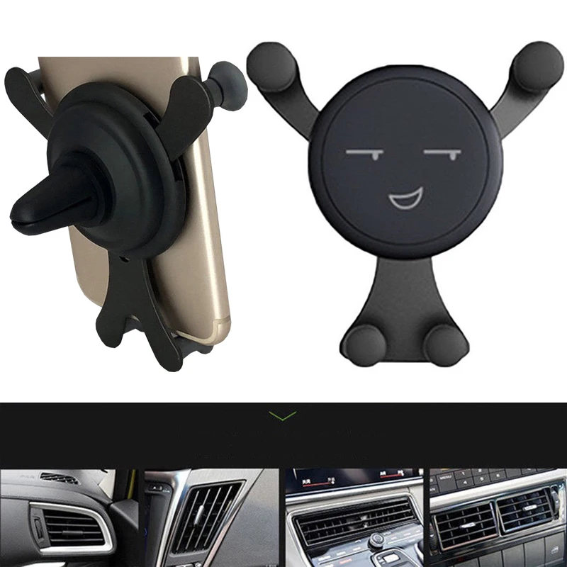 Новинка 2019 универсальный автомобильный держатель для телефона со смайликом на