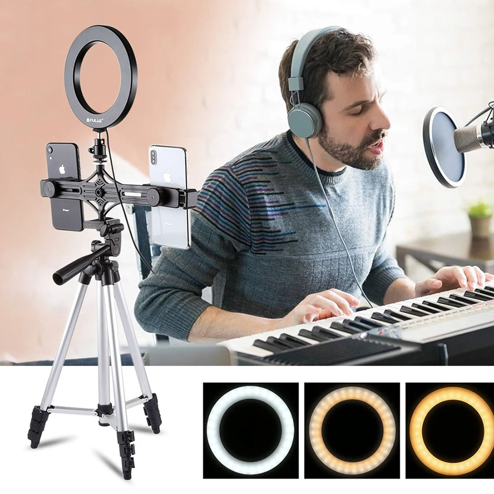 

Wonderful Ring Light From 35 Cm To 101 Cm AC Adapter Broad Compatibility Adjustable Tripod Stand Ring Ligh And Tripod