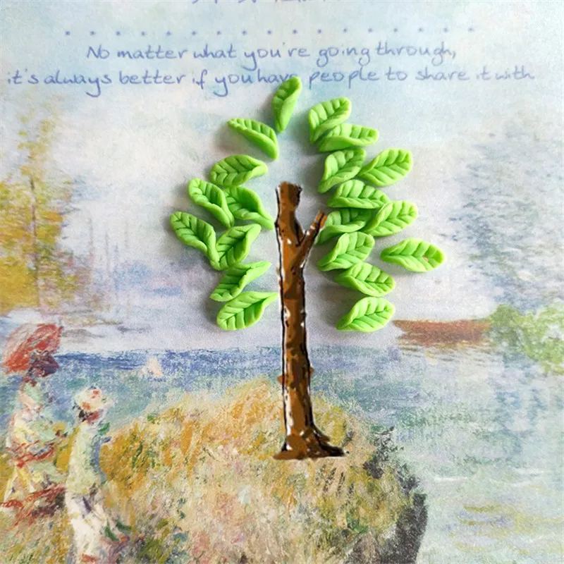 300 искусственная мягкая керамика мини листья еда супер легсветильник глина