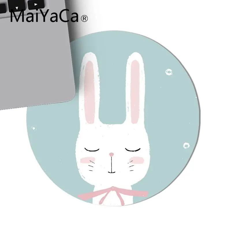 Maiyaca милый зайчик rabbit1 типа сделай себе сам дизайн игровой с узором Круглый Мышь