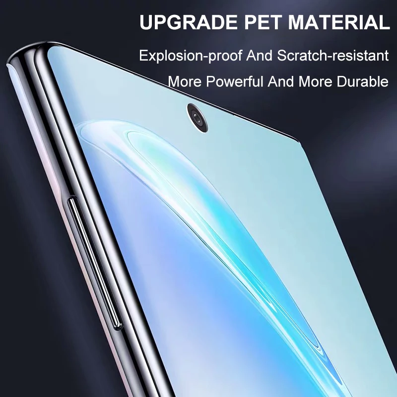 0,1 мм Тонкий Полный протектор экрана для samsung Galaxy Note 10 Pro S10 S9 S8 Plus S7 S6 Edge PET мягкая защитная пленка для экрана