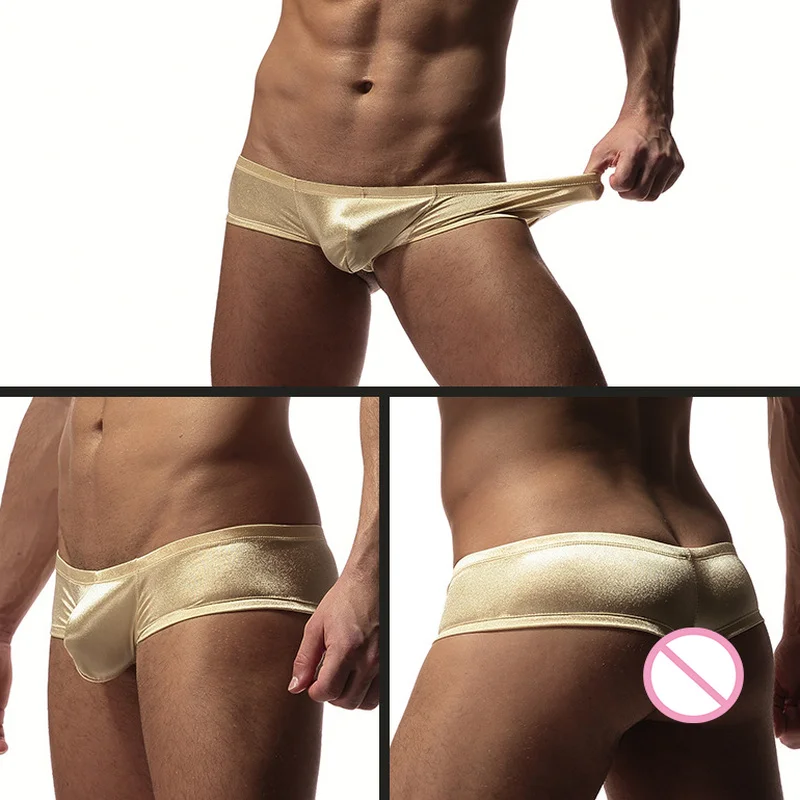 Мужские шорты-боксеры блестящие брифы мужские сексуальные трусы с Т-образной