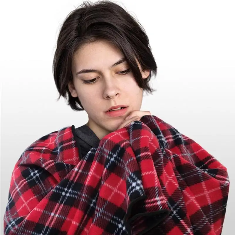 10W Heated Blanket Electric Throw 5V USB Heating Shawl 3 Heat Settings Polyester Fiber Thermostat Knee | Дом и сад