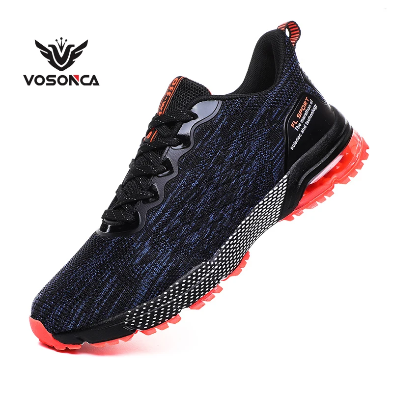 Мужские кроссовки Vosonca легкие из дышащей ткани с сеточкой и шнурками подходят для