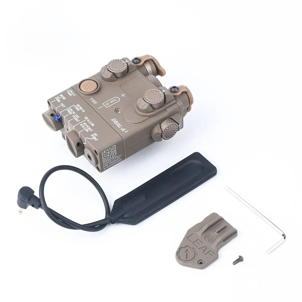 

DBAL-A2/PEQ-15 Red Laser IR Laser Indicator Metal Small Laser Sights For Hunting Rifles Tactical QD Base Indicator