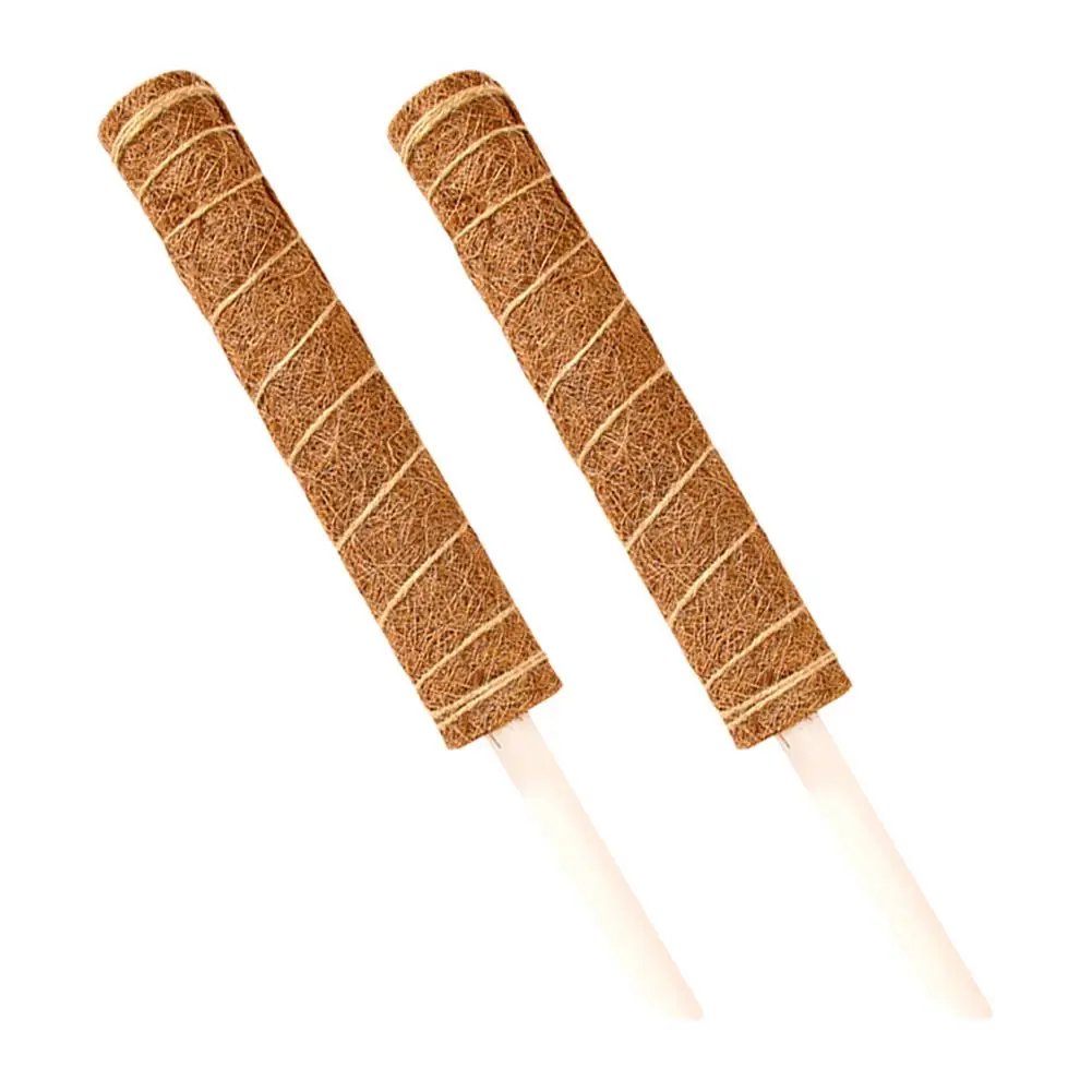 

2 кокосовые палочки для пальмы, искусственная рукоятка, опора для комнатных растений, 23,62 дюйма, выдвижной мох для подъема растений