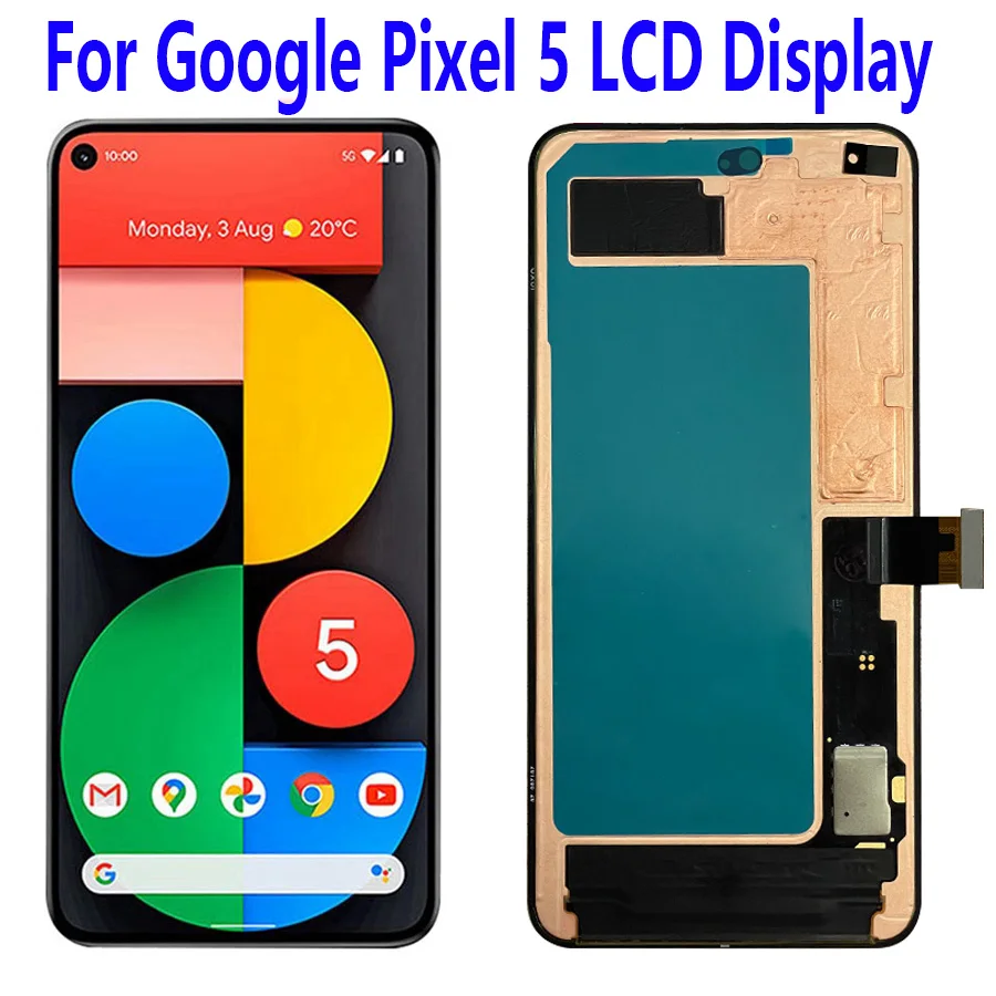 

Оригинальный ЖК-дисплей 6,0 дюйма для Google Pixel 5, детали для замены ЖК-дисплея Google Pixel 5 с рамкой